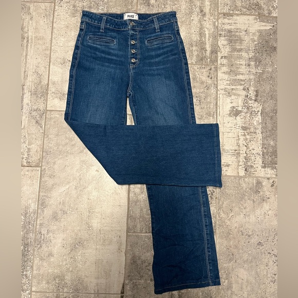PAIGE Denim Leenah--Soraya, High Waisted, Sleek Wide Leg, Vintage Inspired SZ 27 - Picture 3 of 8